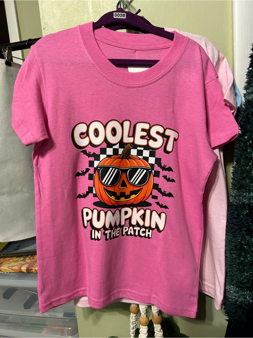 Hanes Bright Pink Kids' 'Coolest Pumpkin in the Patch' Graphic Tee